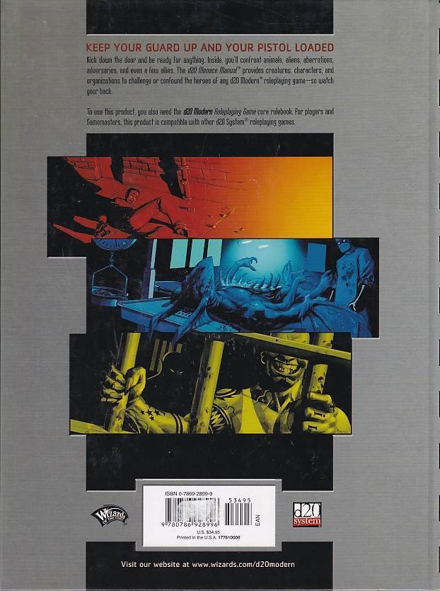 D20 Modern - Menace Manual (B Grade) (Genbrug)